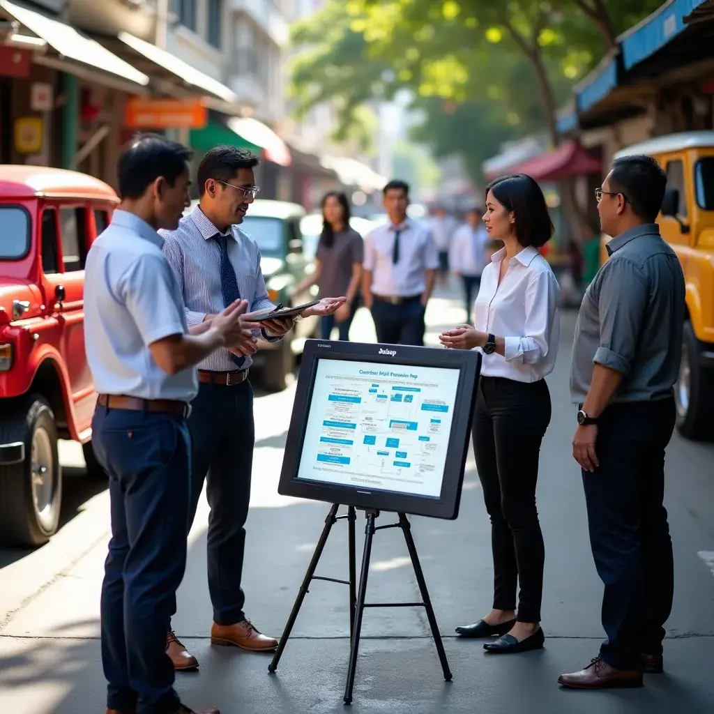 Creative team at work